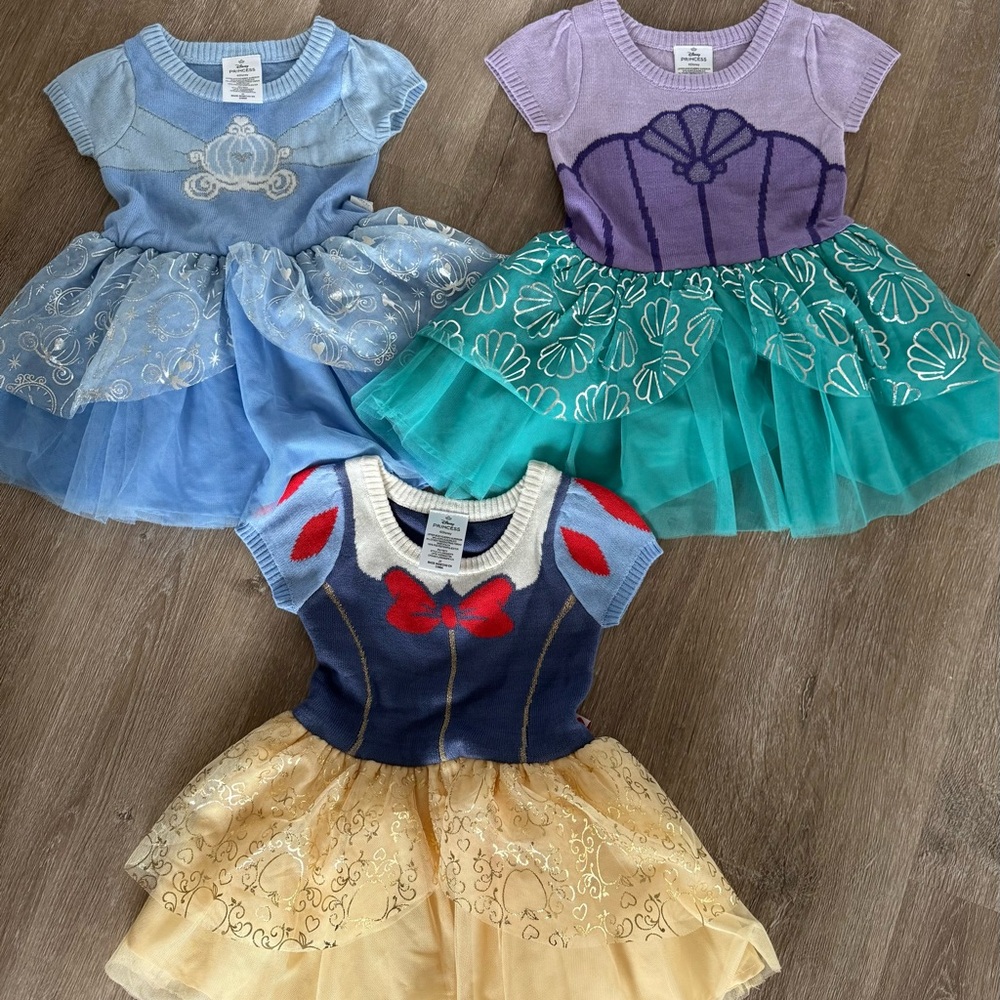 Disney Princess Dresses Size 2T